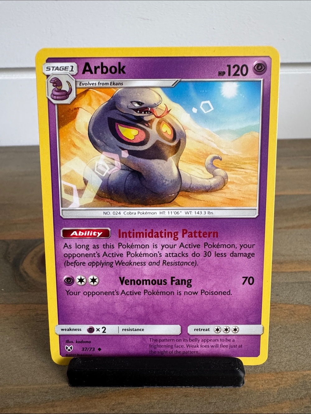 Pokémon | Shining Legends #37/73: Arbok (2017) - Collectible Trading Card